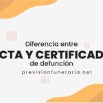 acta y certificado de defuncion
