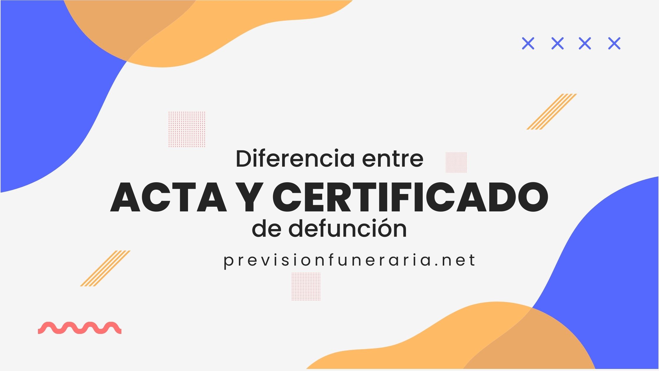 acta y certificado de defuncion