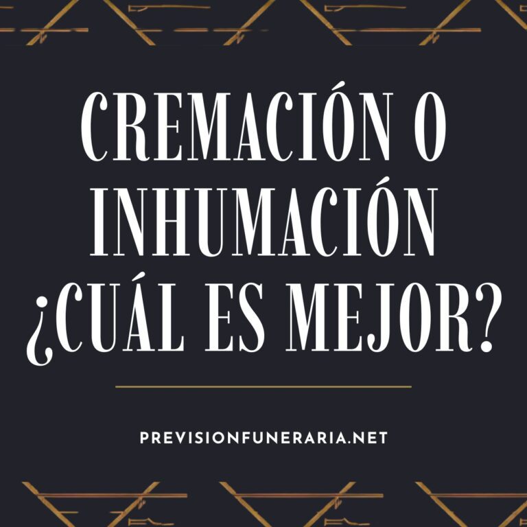 cremación o inhumación